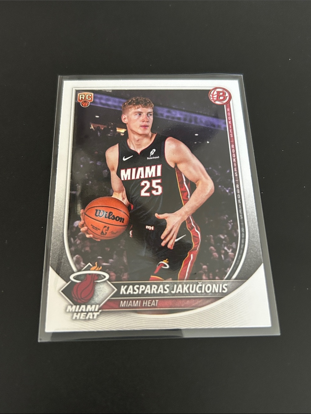 Topps Miami Heat Basketball Card - Black & Red